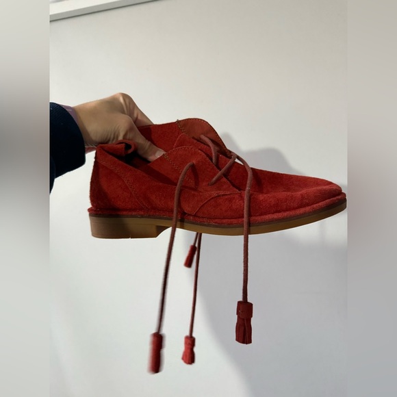 Hush Puppies Cyra Catelyn Suede Chukka Boots Booties Hippie Boho Rust Orange 7.5 - Picture 6 of 16